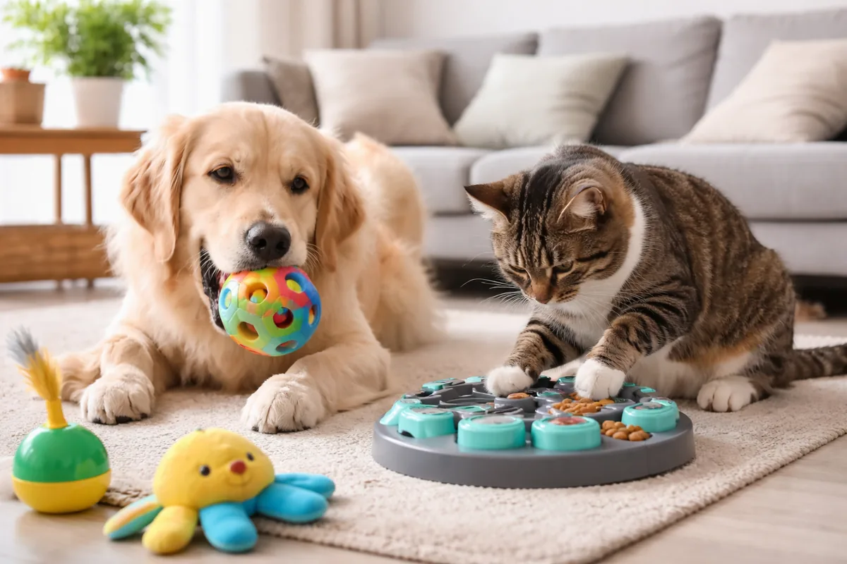 L'importance des jeux interactifs pour le bien-être des animaux domestiques