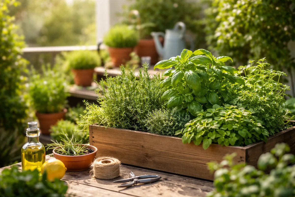 Les bienfaits d'un jardin aromatique à domicile
